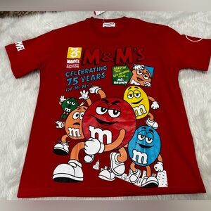 M&M'S Red T-Shirt with Colorful Characters
